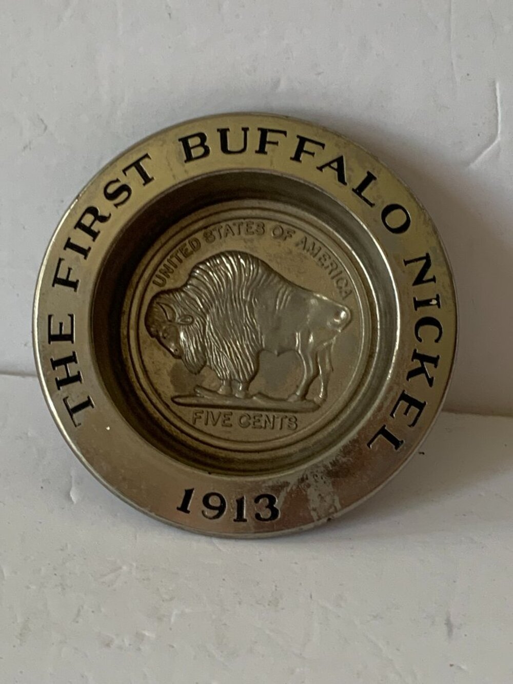 Vintage Avon The First Buffalo Nickel 1913 Five Cents Ashtray